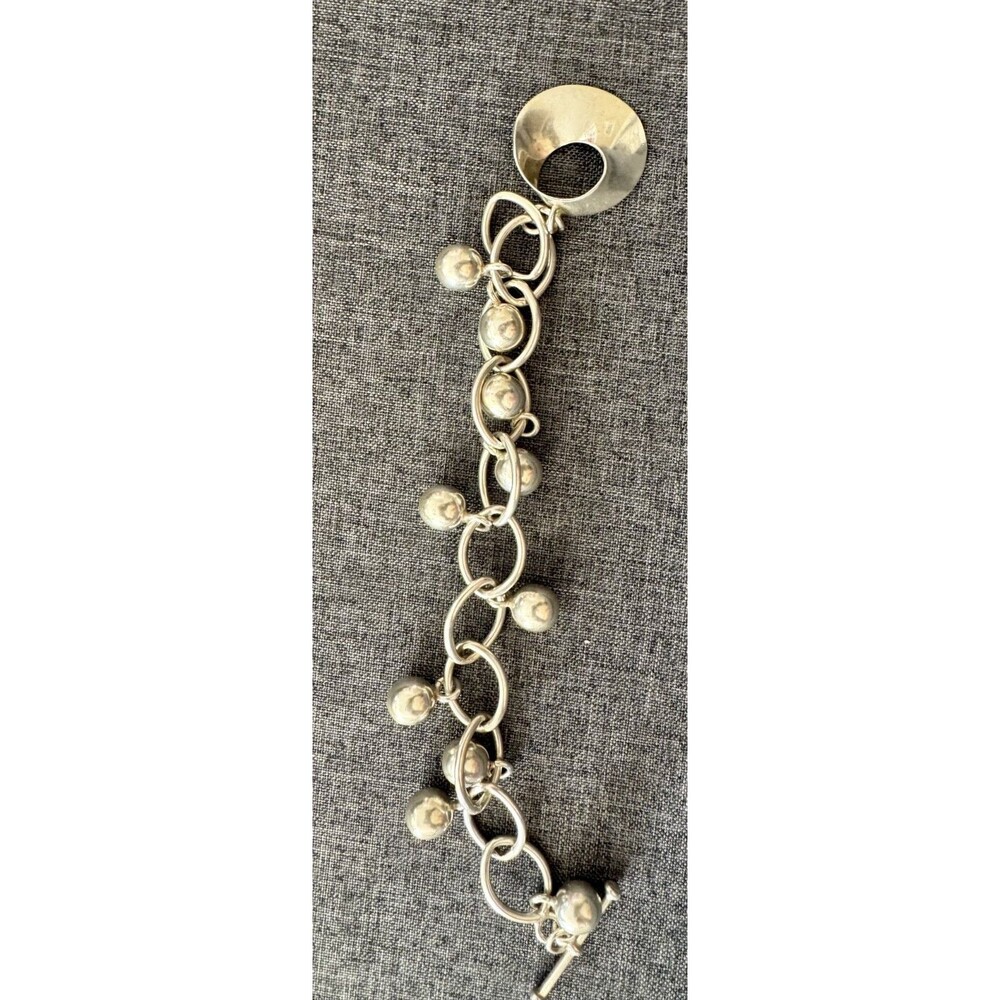 Vintage heavy chain bracelet 925 Sterling silver solid 48 grams pre-owned